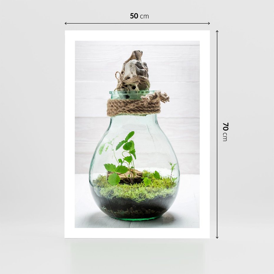 Plakat bez ramy 50x70 - Żywioł Natury - liście, zieleń