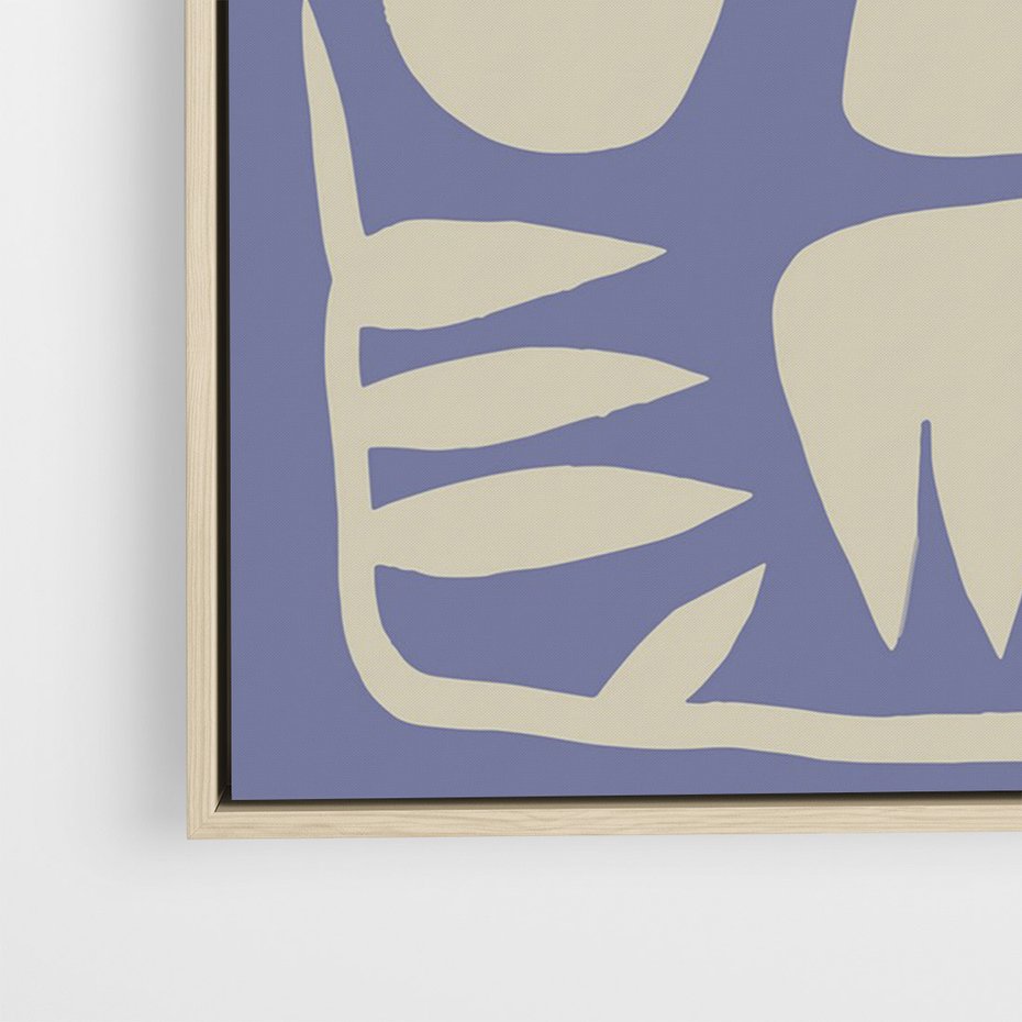 Obraz w ramie 50x70 - Widok Abstrakcyjny - skandynawski styl, plakat - rama drewno