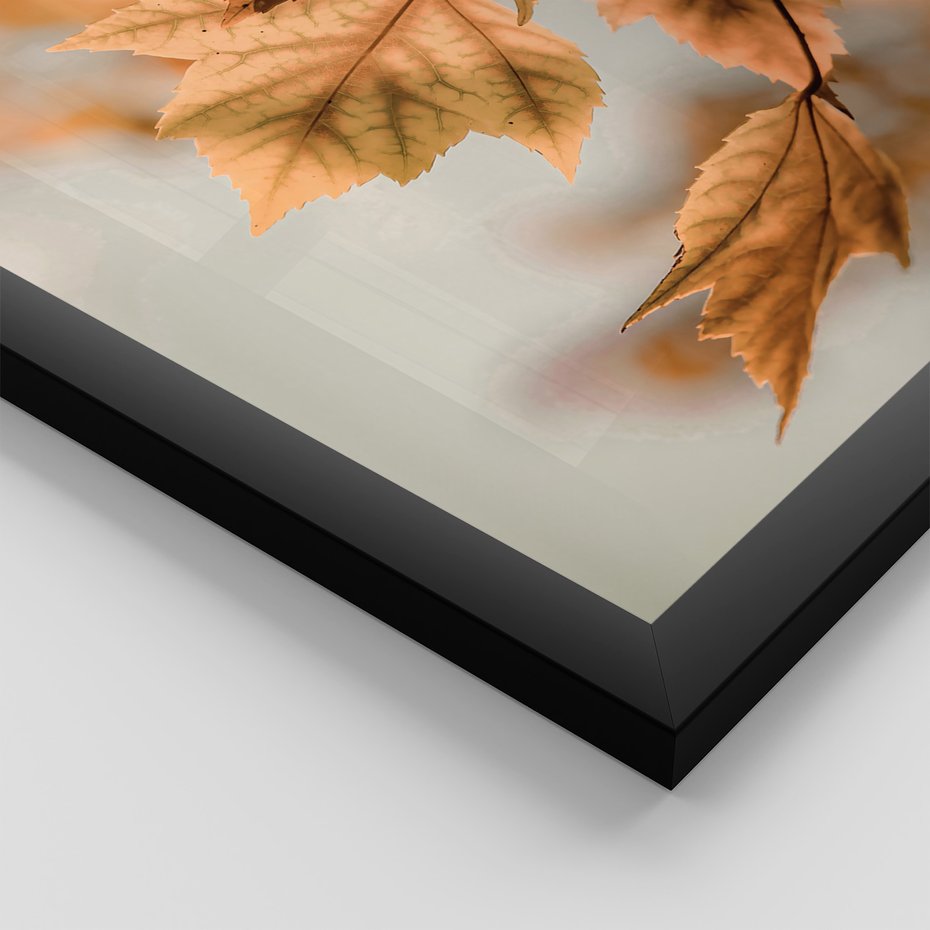 Zestaw obrazy w ramie 50x70 galeria - Jesień, w, mieście - rama czarna