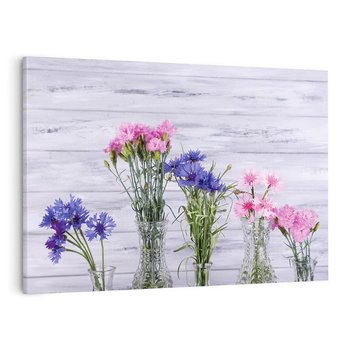 Obraz na płótnie 70x50 - Kwiatowe impresje - kwiaty,