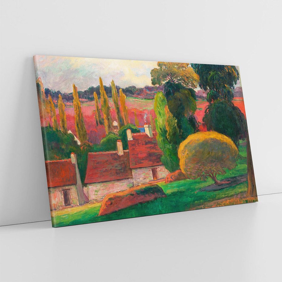 Obraz na płótnie 120x80 - Farma w Bretanii - Reprodukcja - reprodukcja, obraz na płótnie