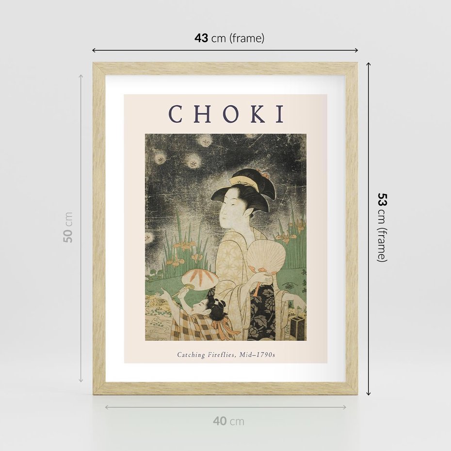 Plakat w ramie 40x50 - Sztuki Choki w Twoim Domu - reprodukcja, rycina - rama drewno