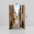 Obraz na płótnie 80x120 - Perspektywa malowniczej uliczki - uliczka, perspektywa