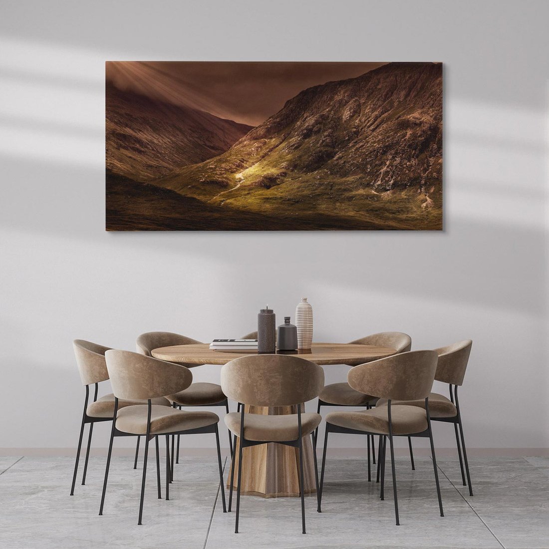 Obraz na płótnie 120x60 - Górska sceneria - góry, krajobraz
