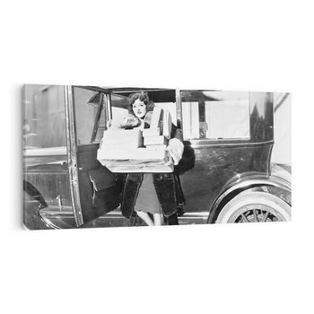 Obraz na płótnie 140x70 - Nostalgiczna Podróż - fotografia vintage, lata 30
