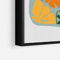 Obraz w ramie 70x100 - Kolorystyczna Ekspresja - czajnik, abstrakcja - rama czarna