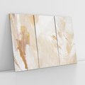 Obraz na płótnie 120x80 - Elegancja w Złocistym Chaosie - złoto beż, abstrakcja
