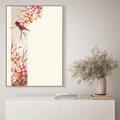 Obraz w ramie 80x120 - Rozkwitające Marzenia - japońska sztuka, ptak - rama drewno
