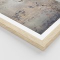 Plakat w ramie 30x40 - Surowość ściany z betonu - ściana, beton - rama drewno