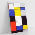 Obraz na płótnie 80x120 - Kompozycja A (1920), Piet Mondrian - Reprodukcja - reprodukcja, obraz na płótnie