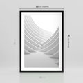Plakat w ramie 50x70 - Nowoczesna Ekspresja - abstrakcja, 3D - rama czarna