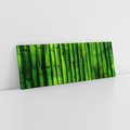 Obraz na płótnie 120x40 - Bambusowy urok zielonej harmonii - bambus, zieleń