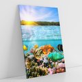 Obraz na płótnie 50x70 - Rafa Koralowa - Podwodne Cuda - rafa, koralowa