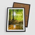 Plakat w ramie 50x70 - Las nad Wodą - las, woda - rama czarna