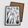 Plakat w ramie 50x70 - Geometryczna Nowoczesność - nowoczesna architektura, gemetryszne formy - rama czarna