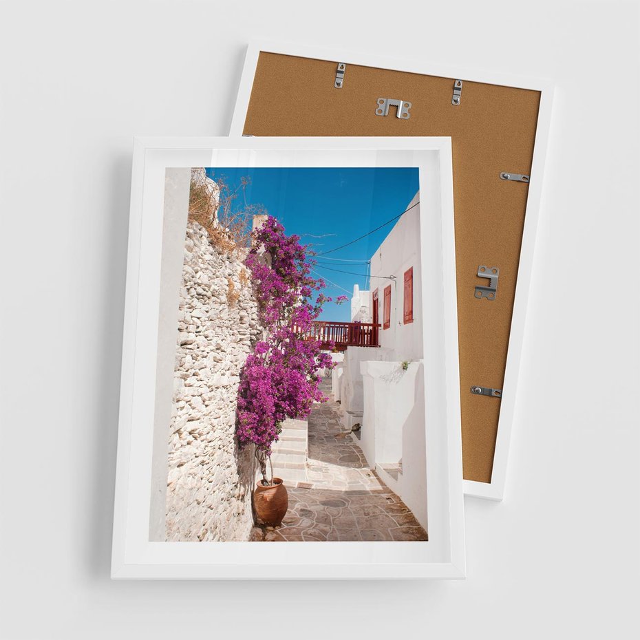 Plakat w ramie 50x70 - Chorwackie Wakacje - Chorwacja, wakacje - rama biała