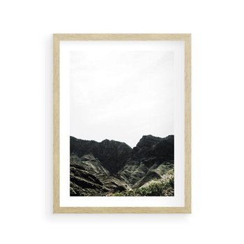 Plakat w ramie 30x40 - Górska Potęga - górski krajobraz, góry - rama drewno