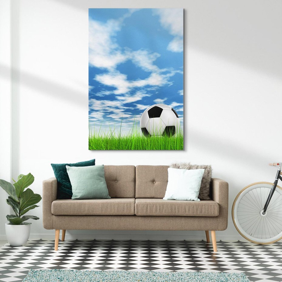 Obraz na płótnie 70x100 - Piłkarska Pasja - piłka, nożna