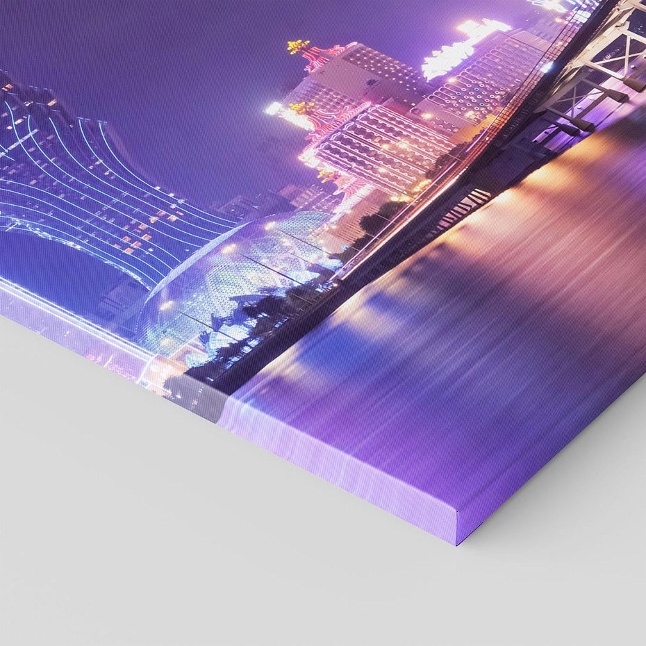 Obraz na płótnie 70x70 - Macau: Spotkanie dwóch światów - Macau, Hong