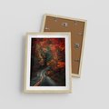 Plakat w ramie 30x40 - Jesienne Podróżowanie - fotografia, jesień - rama drewno