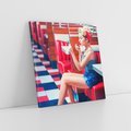 Obraz na płótnie 80x80 - Ikoniczna Uroda - retro, Marylin Monroe