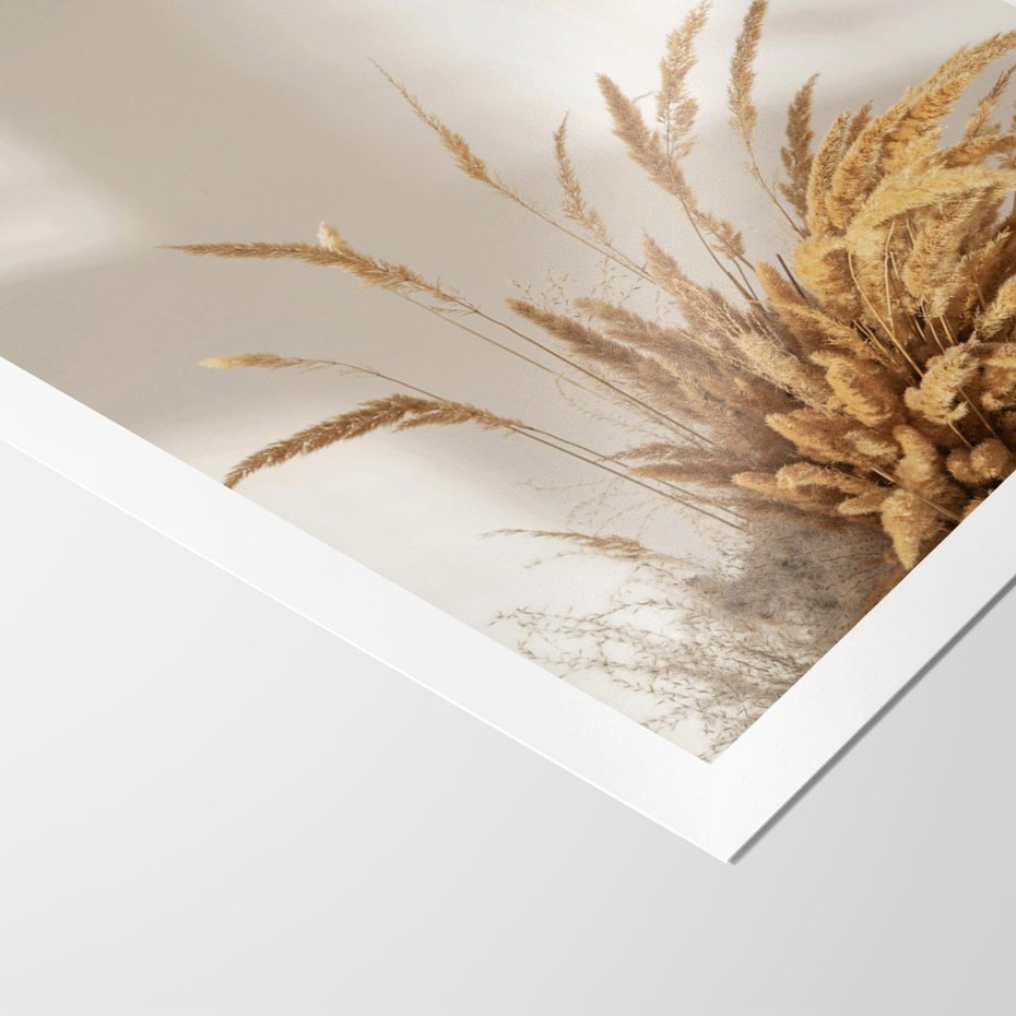 Plakat bez ramy 50x70 - Natura i Elegancja: Obraz Boho - trawy, boho