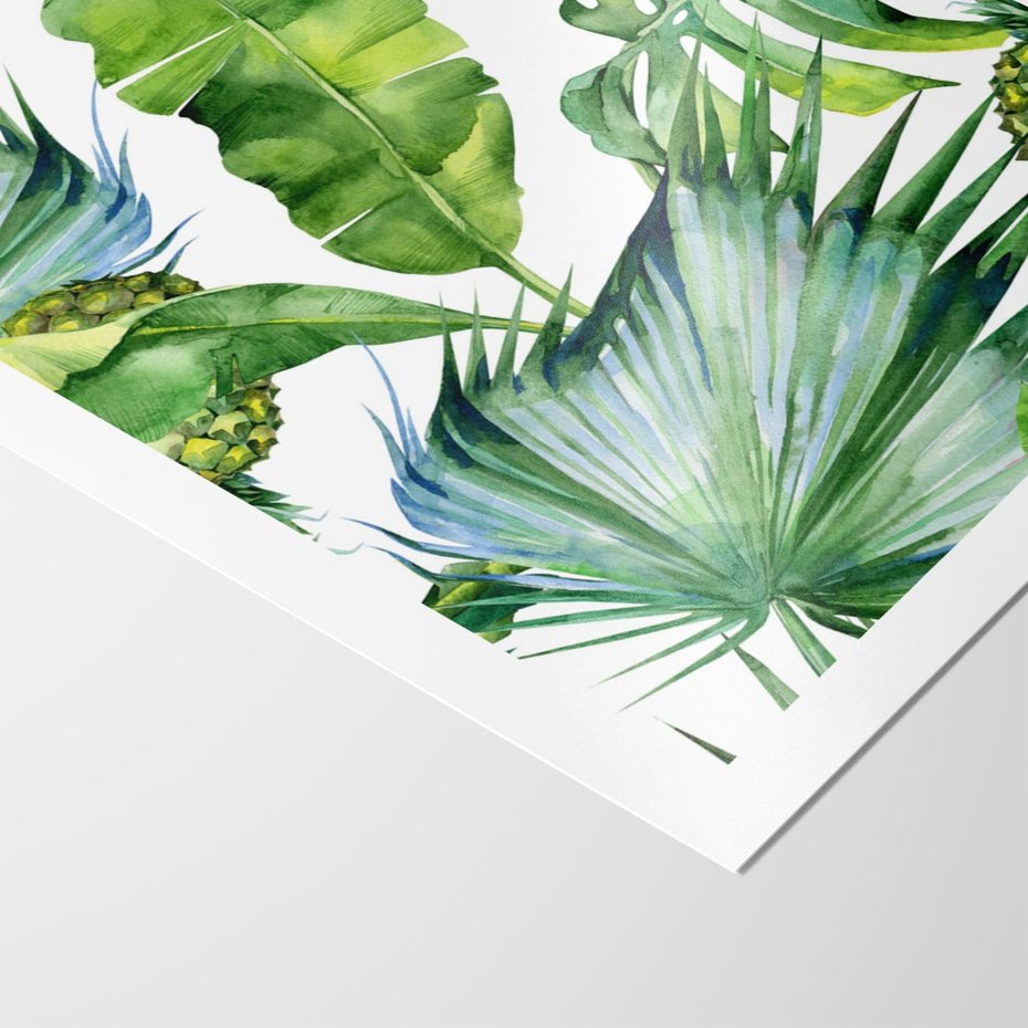 Plakat bez ramy 50x70 - Oaza Natury - liście, tropikalne