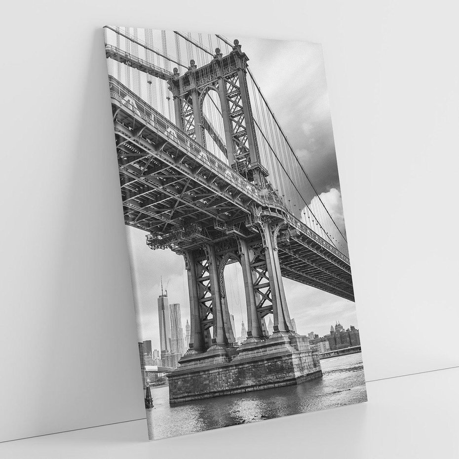 Obraz na płótnie 70x100 - Most nad nowojorską panoramą - most, Nowy York