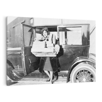 Obraz na płótnie 120x80 - Nostalgiczna Podróż - fotografia vintage, lata 30