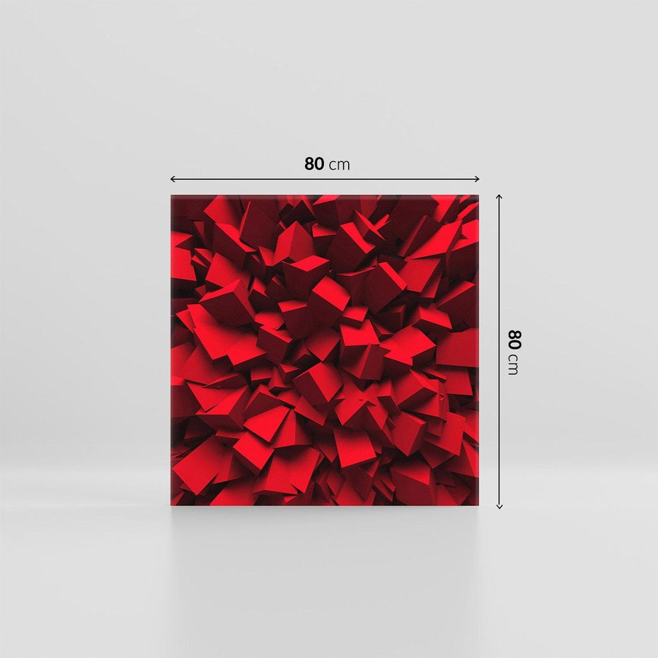 Obraz na płótnie 80x80 - Geometryczny 3D - abstrakcyjna kompozycja - geometryczny, 3D