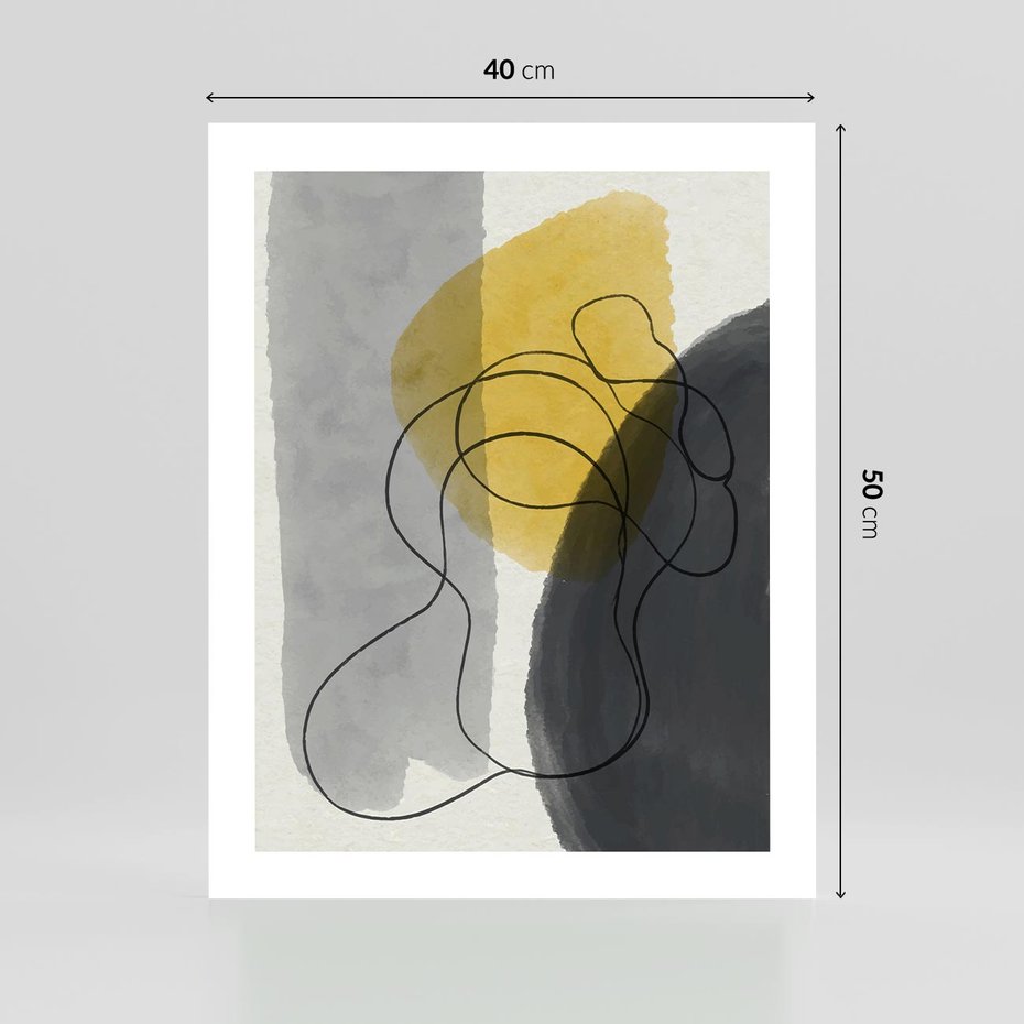 Plakat bez ramy 40x50 - Kolorowe Akwarelowe Abstrakcje - abstrakcja, akwarelowe plamy