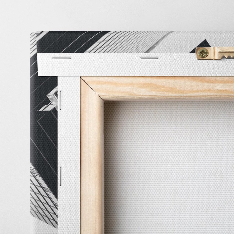 Obraz na płótnie 60x60 - Nowoczesna Dynamika - perspektywa, wieżowce