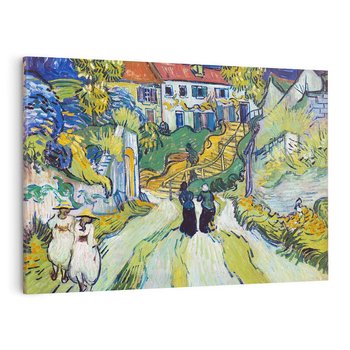Obraz na płótnie 100x70 - "Schody w Auvers" (1890) Vincent van Gogh - Reprodukcja - reprodukcja, obraz na płótnie