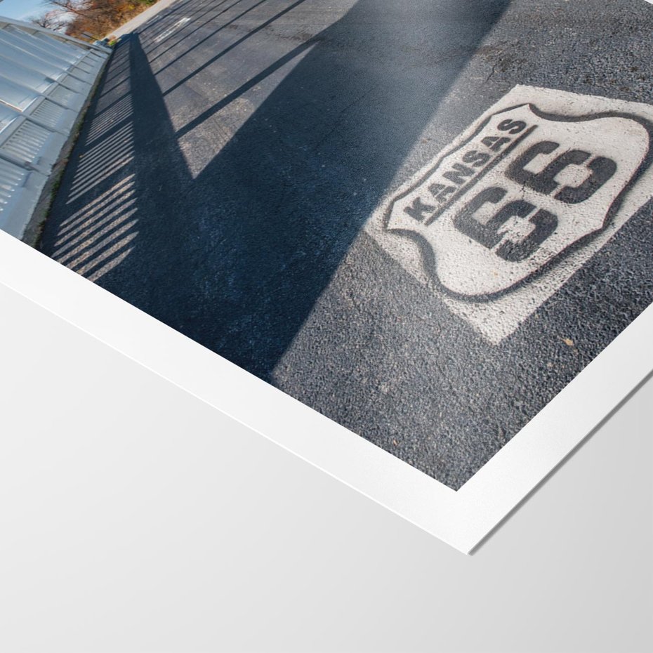 Plakat bez ramy 30x40 - Kansas i Route 66 - Kansas, route 66
