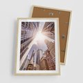 Plakat w ramie 50x70 - Oczami artysty - miasto, perspektywa - rama drewno