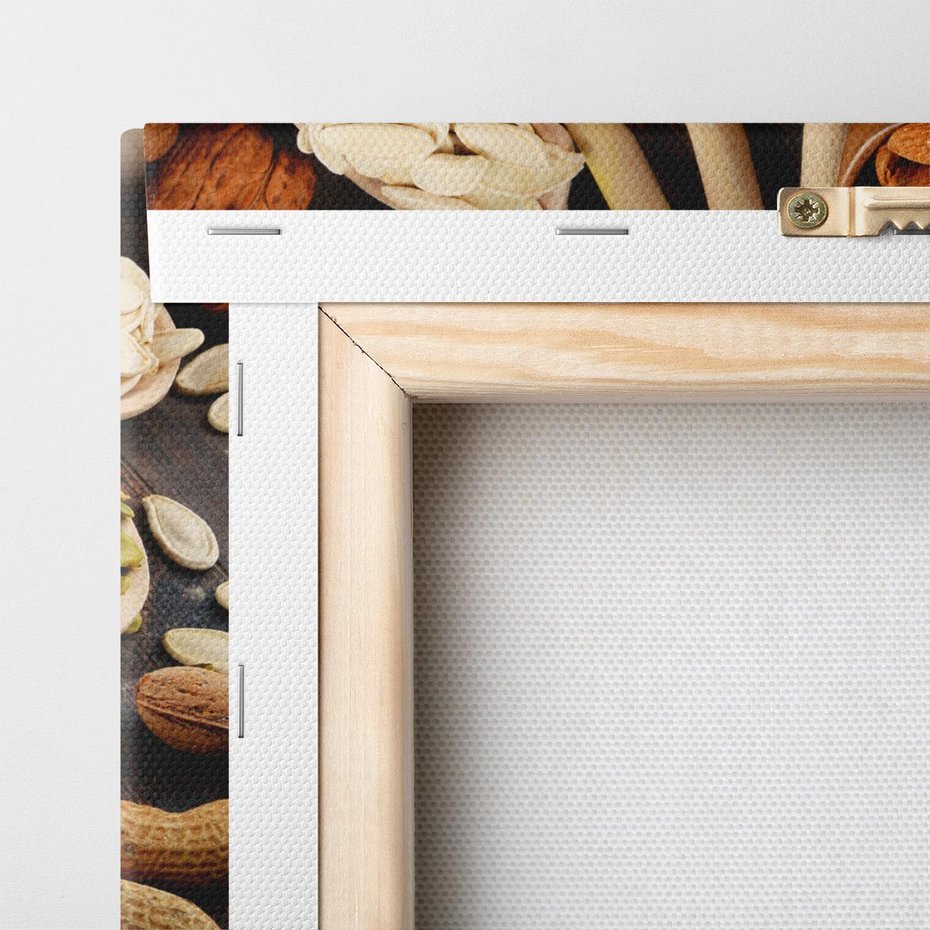 Obraz na płótnie 140x70 - Szlachetne smaki kuchni - nasiona, bakalie