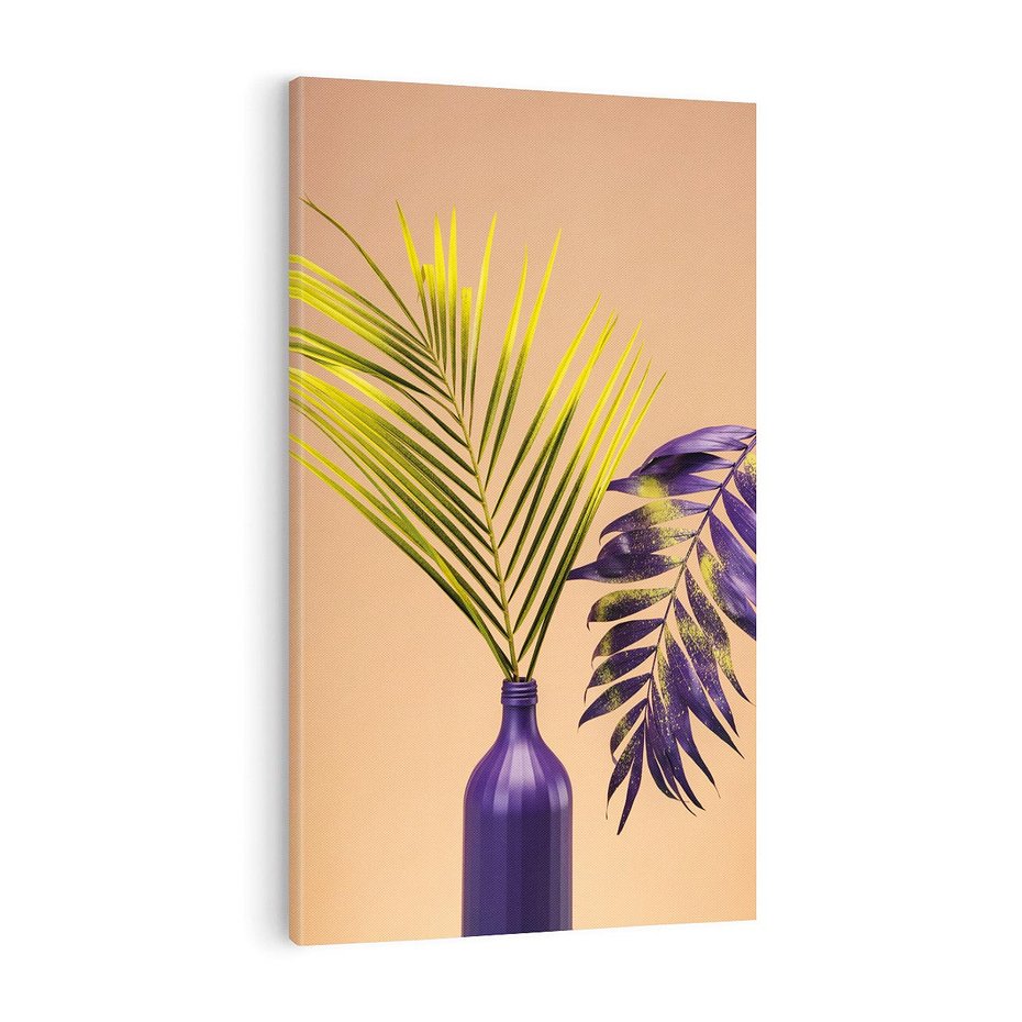 Obraz na płótnie 70x100 - Delikatne Piękno - palma, pastele