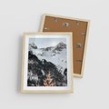Plakat w ramie 40x50 - Górski Raj - góry, śnieg - rama drewno