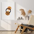 Plakat bez ramy 30x40 - Japandi Geometria: Minimalistyczna Grafika - japońska sztuka, geometria