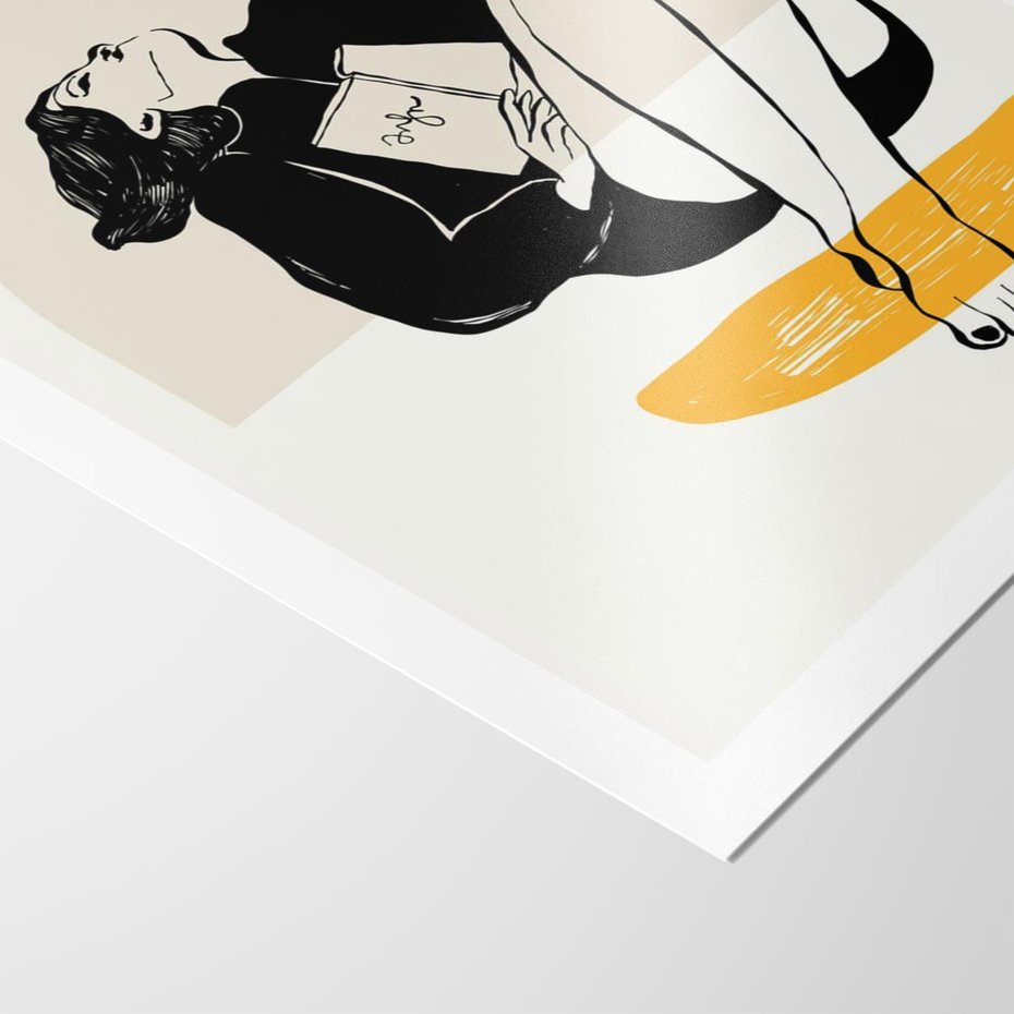 Plakat bez ramy 50x70 - Kształt Kobiecego Portretu - grafika, kobieta