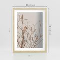 Plakat w ramie 30x40 - Boho gałązki suche - gałązki, suche - rama drewno