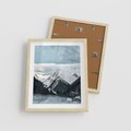 Plakat w ramie 40x50 - Magia Zimy w Górach - góry, śnieg - rama drewno