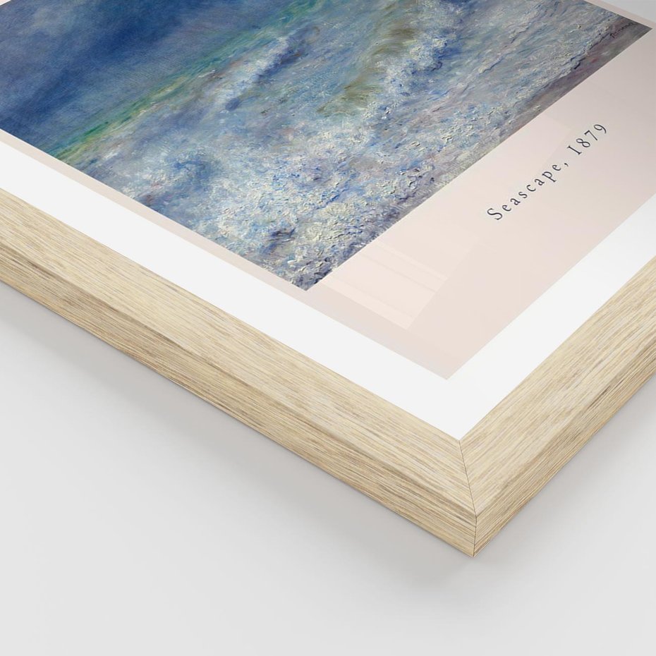 Plakat w ramie 40x50 - Auguste Renoir: Plakat z Pięknem Morza - auguste renoir, reprodukcja - rama drewno