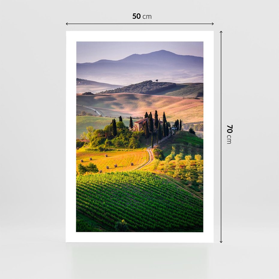 Plakat bez ramy 50x70 - Pejzaż w perspektywie - pejzaż, perspektywa