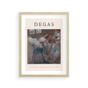 Plakat w ramie 50x70 - Elegancja Baletu na Plakacie - reprodukcja, degas - rama drewno