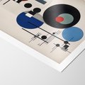 Plakat bez ramy 21x30 - Rozkwitające Wibracje Wyobraźni - abstrakcyjna geometryczna kompozycja, koła linie