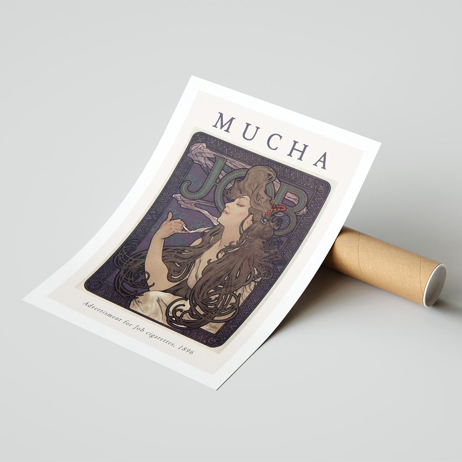 Plakat bez ramy 50x70 - Reprodukcja A.Mucha - Mucha, plakat z reprodukcją