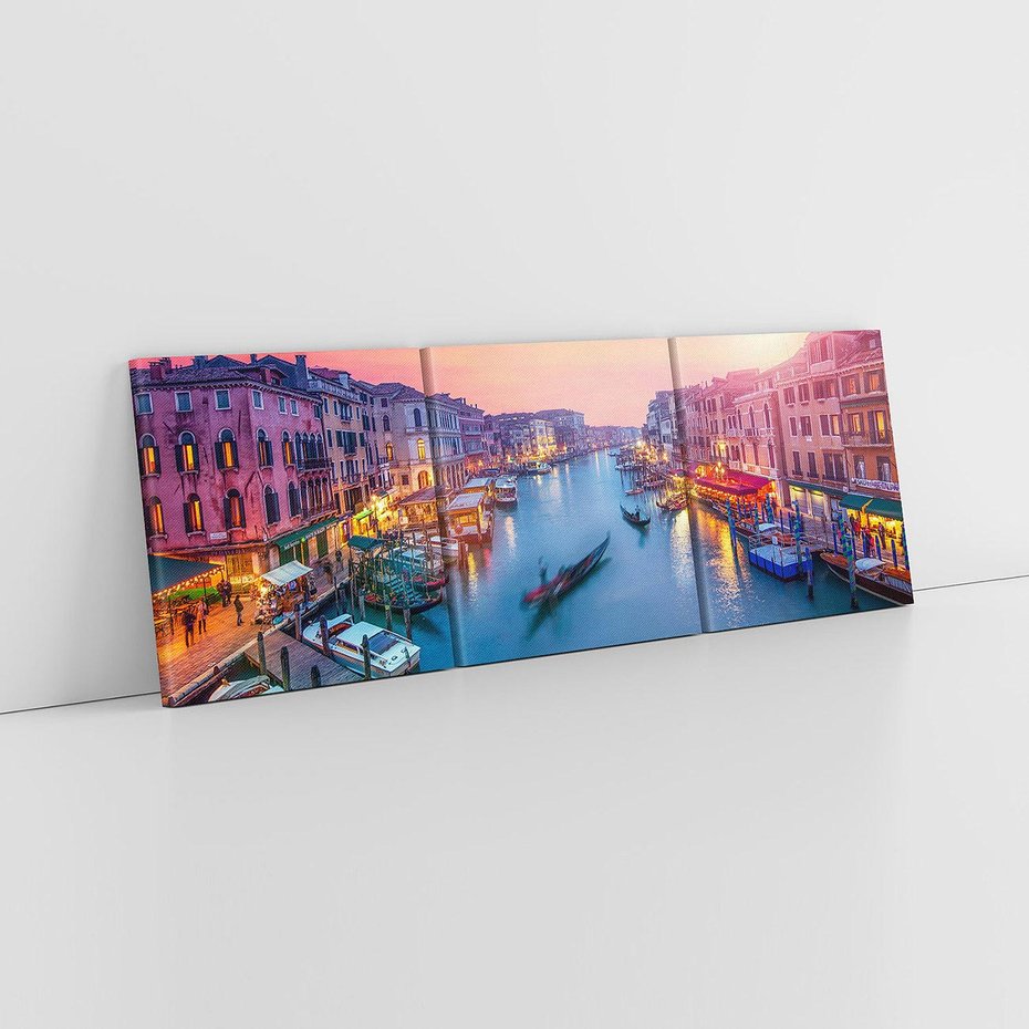 Obraz na płótnie 150x50 - Romantyczna Wenecja we Włoszech - Wenecja, Włochy