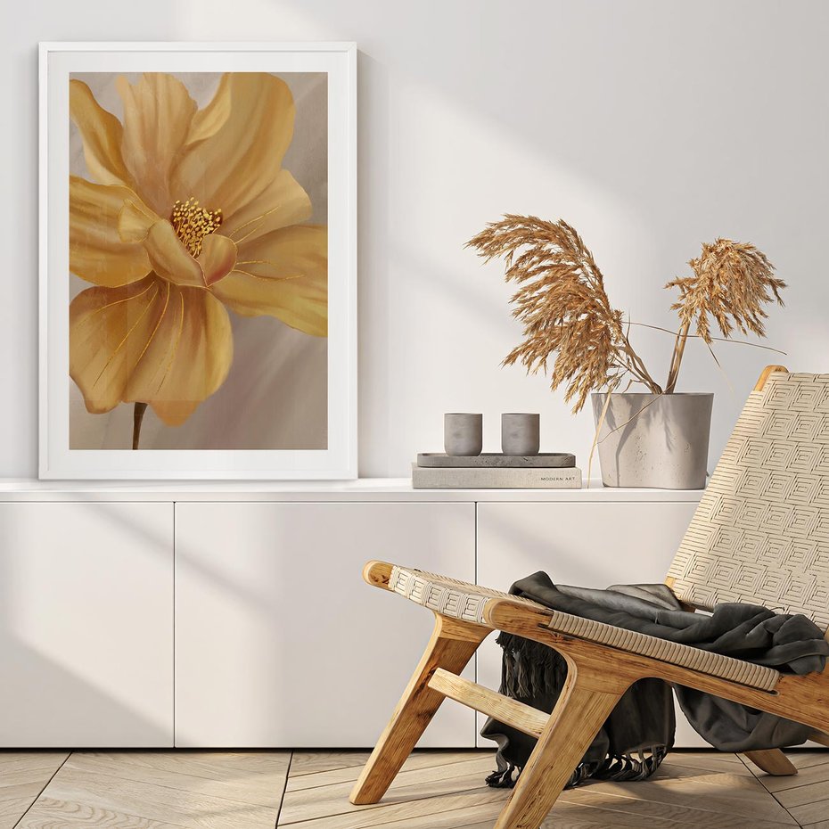 Plakat bez ramy 21x30 - Kwiaty malowane olejem - eksplozja kolorów - kwiaty, malowane