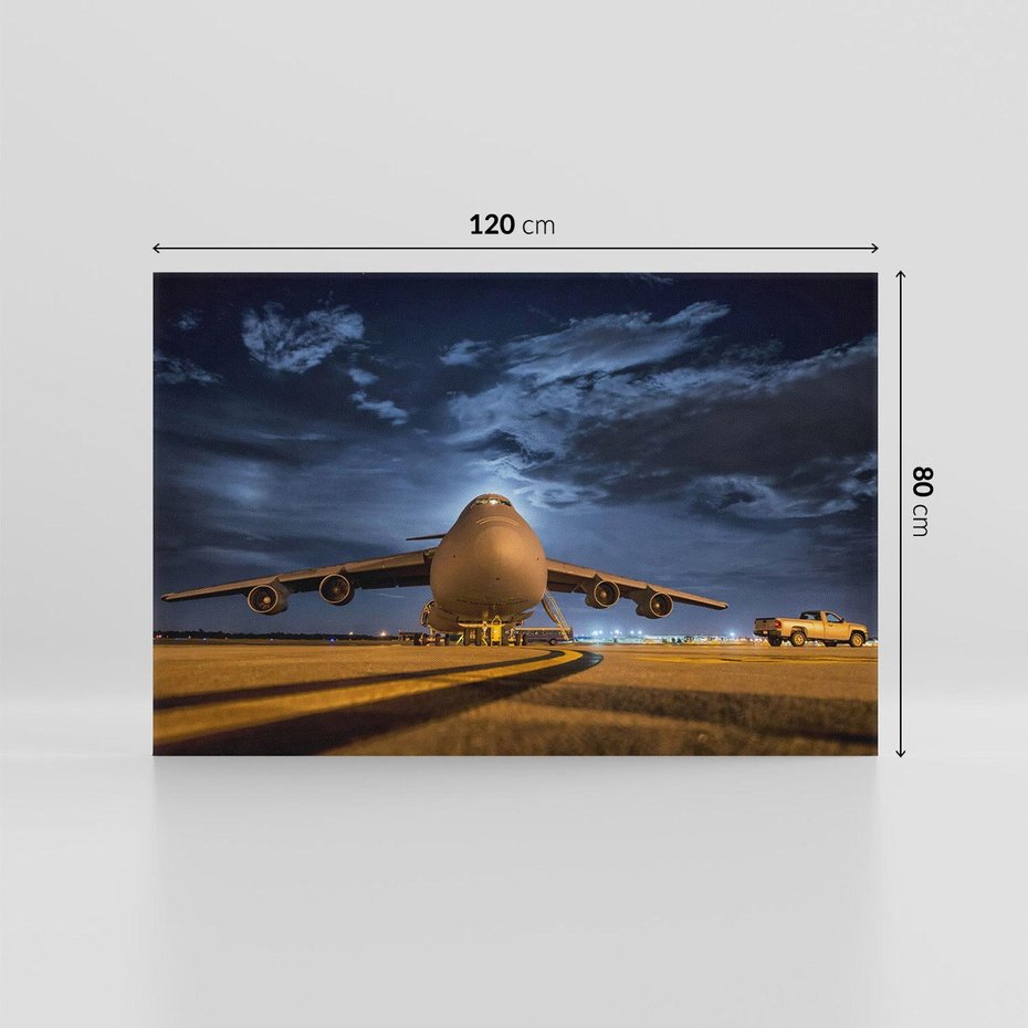 Obraz na płótnie 120x80 - Samolot: Podniebna Wolność - samolot, transport